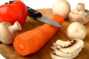 Mushrooms Knife Edible Kitchen