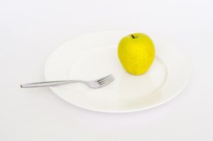 Plate Apple Fork Diet Health